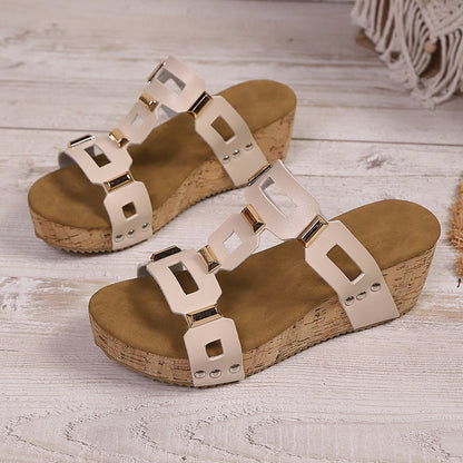 Sandales Compensées Confort Femme